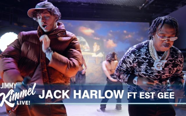 Jack Harlow and Est Gee on Jimmy Kimmel