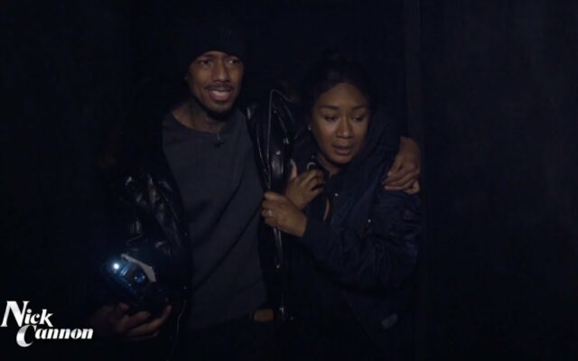 Nick Cannon takes his work crew to a haunted house…